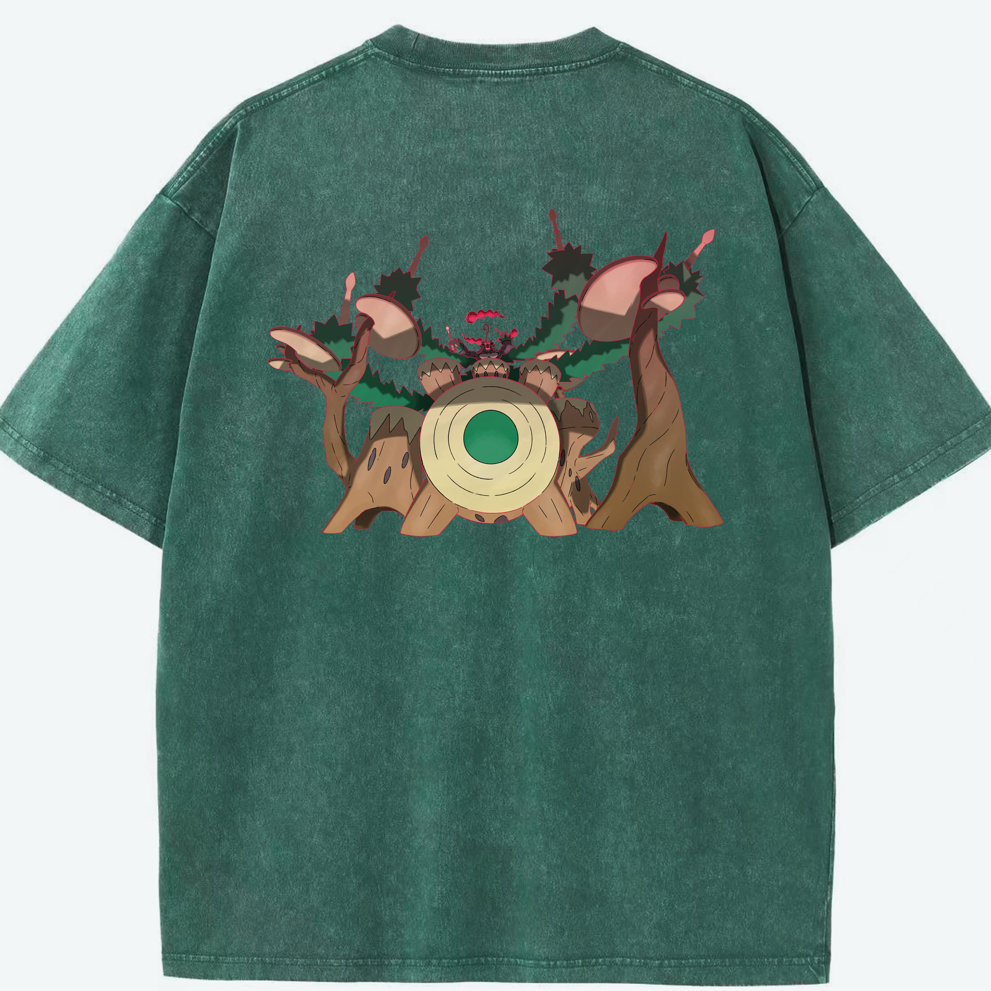 （画像用） ポケットモンスター Pokémon 綿100% ヴィンテージ風 半袖Tシャツ（背面プリント）